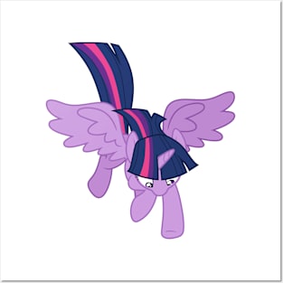 Twilight Sparkle flying downward Posters and Art